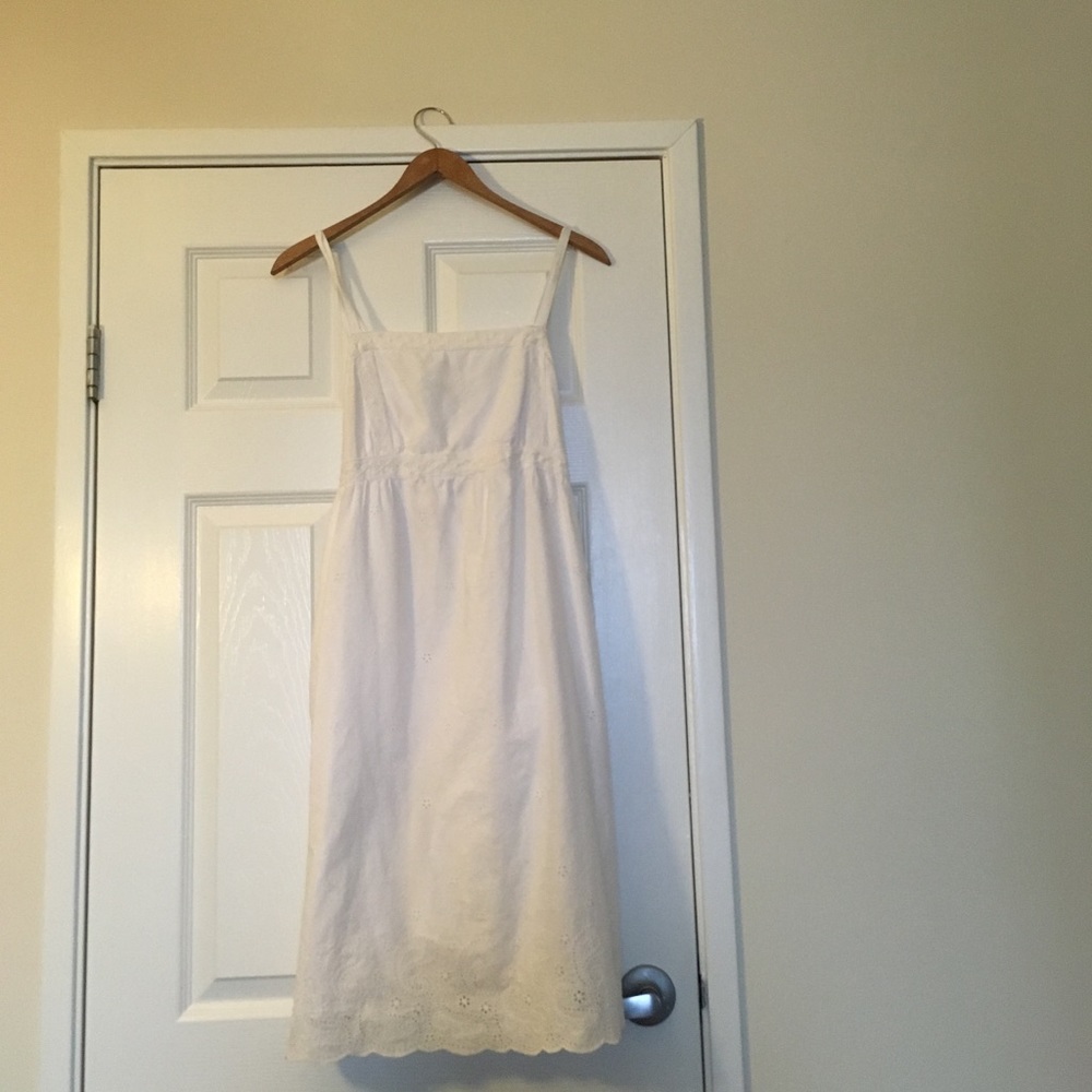 Oh! Mamma Maternity White Cotton Dress